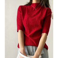 Amulet/アミュレット Amulet ハイネックニットソー レディース ニットソー 長袖 無地 シンプル カジュアル 春夏秋 着回し 大人 おしゃれ トレンド 人気 定番/508141252