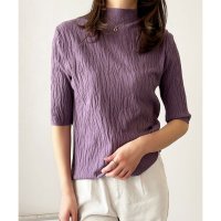 Amulet/アミュレット Amulet ハイネックニットソー レディース ニットソー 長袖 無地 シンプル カジュアル 春夏秋 着回し 大人 おしゃれ トレンド 人気 定番/508141252