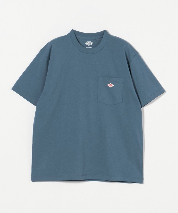 最高級のスーパー ソリッド ポケット DANTON＞ロゴ Tシャツ(505283685) グリーン | トップス