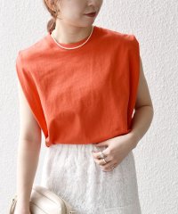 SHIPS any WOMEN/SHIPS any:〈抗菌防臭/洗濯機可能〉USAコットン ラウンドヘム ノースリーブ TEE/506097766
