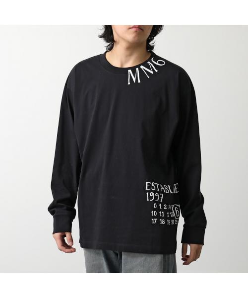 maison margiela ブラック 七分袖カットソー S トップス