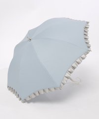 LANVIN en Bleu(umbrella)/LANVIN en Bleu ランバンオンブルー 晴雨兼用日傘 長傘 シャイニーフリル  1級遮光/遮熱/UV/雨の日OK レディース/507890920