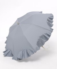 LANVIN en Bleu(umbrella)/LANVIN en Bleu ランバンオンブルー 折りたたみ傘 楽折 ラッフルフリル 無地 レディース 晴雨兼用日傘 レディース/507890922