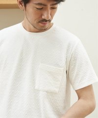 ikka/ヘリンボンフクレジャカードTシャツ/507924048