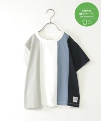 ikka kids/【接触冷感／吸水速乾】マルチファンクション縦切り替えTシャツ（120〜160cm）【UVカット／親子おそろい】/508009492