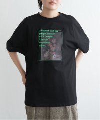 VENCE　EXCHANGE/フラワープリントオーバーサイズTシャツ/508053411