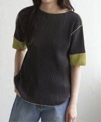 VENCE　EXCHANGE/プリーツ袖配色トップス/508053412