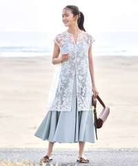 RUIRUE BOUTIQUE/ルイルエブティック RUIRUE BOUTIQUE レースジレ＆フレアキャミワンピースセットアップ/508113636