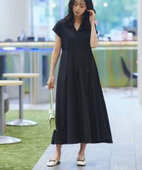 RUIRUE BOUTIQUE/ルイルエブティック RUIRUE BOUTIQUE 【洗える】アシメタック フレアロングワンピース/508113639