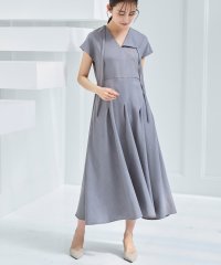 RUIRUE BOUTIQUE/ルイルエブティック RUIRUE BOUTIQUE 【洗える】アシメタック フレアロングワンピース/508113639