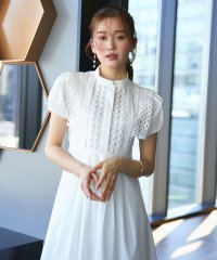 ルイルエブティック RUIRUE BOUTIQUE スタンドカラーレースシャツワンピース