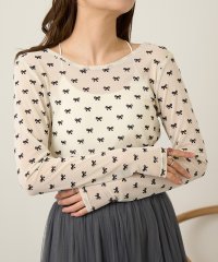 MAGASIN DE MODE Chou Chou/マガジンデモードシュシュ MAGASIN DE MODE Chou Chou シアーリボンフロッキープルオーバー DTK/508139082