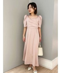 CELFORD/カシュクール風ナローサテンワンピース/508140839