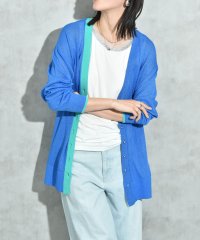 INTERPLANET/インタープラネット INTERPLANET ラメシアーVネックカーディガン/508141014