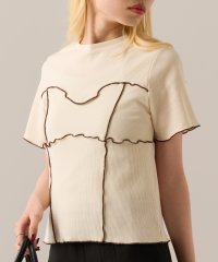 MAGASIN DE MODE Onjna/マガジンデモードオンジェナ MAGASIN DE MODE Onjna Cut rib color scheme mellow pull over / カットリ/508141075