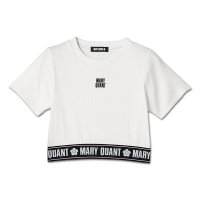 MARY QUANT/マリークワント MARY QUANT ロゴテープクロップド Tシャツ/508141186