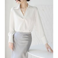 miniministore/ミニミニストア miniministore ツイストブラウス長袖ブラウスVネック上品/508141320