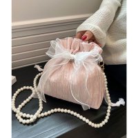 miniministore/ミニミニストア miniministore 巾着ショルダーバッグ リボン付き 結婚式/508141329