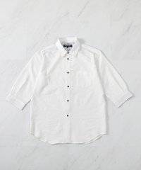 UNION STATION/【抗菌・UVカット】ストレッチワッシャーワイドカラーシャツ/508142259