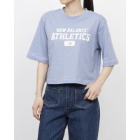 new balance/ニューバランス New Balance レディース 半袖Tシャツ ショートスリーブTシャツヘリテージリラックスド WT51530 (ブルー)/508142320