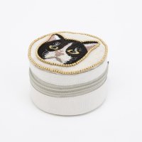 KANKAN/カンカン KANKAN キャット刺繍ラウンドケース/508142324