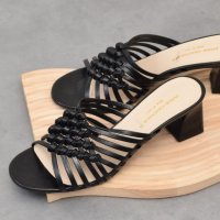 INTER-CHAUSSURES　IMPORT/インターショシュール INTER－CHAUSSURES ラウンドトウフレアヒールノットサンダル/508142399