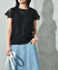 INTERPLANET/インタープラネット INTERPLANET ミラノリブモチーフレースプルオーバー/508142402