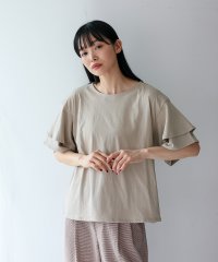 VitaFelice/ヴィータフェリーチェ VitaFelice 袖フリルトップス Tシャツ/508142513
