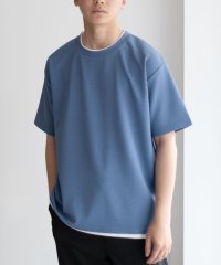 MAC HOUSE/マックハウス Mac－House NAVY 接触冷感フェイクレイヤードTシャツ/508142518