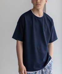 MAC HOUSE/マックハウス Mac－House NAVY 接触冷感フェイクレイヤードTシャツ/508142518