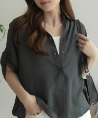 MAC HOUSE/マックハウス Mac－House nAvy 袖リボン前開きシャツ/508142544
