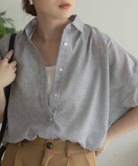 MAC HOUSE/マックハウス Mac－House nAvy 袖リボン前開きシャツ/508142544