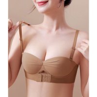Lace Ladies/レースレディース Lace Ladies ソリッドカラー フロントホック 1/2 ノンワイヤー ブラ/508142637