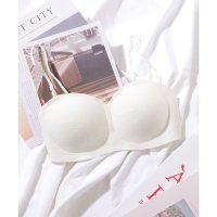 Lace Ladies/レースレディース Lace Ladies ソリッドカラー 2WAY ハーフカップ ノンワイヤー ブラ/508142642