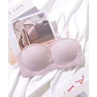 Lace Ladies/レースレディース Lace Ladies ソリッドカラー 2WAY ハーフカップ ノンワイヤー ブラ/508142642