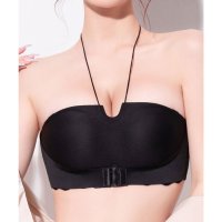 Lace Ladies/レースレディース Lace Ladies ソリッドカラー ホルダーネック ウエーブ ノンワイヤー ブラ/508142645