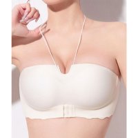 Lace Ladies/レースレディース Lace Ladies ソリッドカラー ホルダーネック ウエーブ ノンワイヤー ブラ/508142645