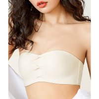 Lace Ladies/レースレディース Lace Ladies ソリッドカラー フロントリボン ノンワイヤー 1/2 ブラジャー/508142660