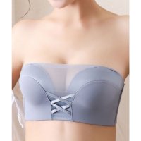 Lace Ladies/レースレディース Lace Ladies シアー レースアップ 2WAY ストラップレス ブラジャー/508142663