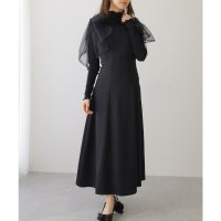 Lace Ladies/レースレディース Lace Ladies シアー リボン付き ノースリーブ マキシ ワンピース/508142678