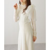 Lace Ladies/レースレディース Lace Ladies シアー リボン付き ノースリーブ マキシ ワンピース/508142678