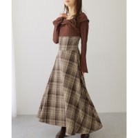Lace Ladies/レースレディース Lace Ladies ツイスト カラー チェック柄 ドッキング ワンピース/508142680