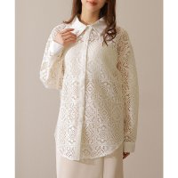 Lace Ladies/レースレディース Lace Ladies フレンチ カットレース 長袖 フレア ブラウス/508142699