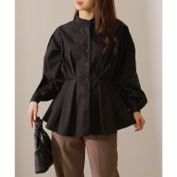Lace Ladies/レースレディース Lace Ladies ソリッドカラー メニー タック コンパクト フレア ブラウス/508142700