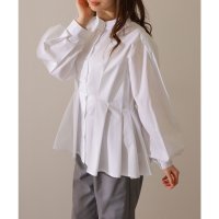 Lace Ladies/レースレディース Lace Ladies ソリッドカラー メニー タック コンパクト フレア ブラウス/508142700
