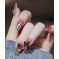 Lace Ladies/レースレディース Lace Ladies 3D ラメ フレンチ ネイルチップ セット【返品不可商品】/508142718