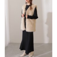 Lace Ladies/レースレディース Lace Ladies ソリッドカラー クルーネック リブニット マキシ丈 ワンピース/508142731