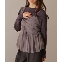 Lace Ladies/レースレディース Lace Ladies クルーネック 長袖 リブ ニット プルオーバー/508142735