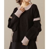 Lace Ladies/レースレディース Lace Ladies 配色 ライン サイド スリット ニット プルオーバー/508142738