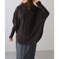 Lace Ladies/レースレディース Lace Ladies ケーブル柄 ハイネック ドルマン ニット プルオーバー/508142739